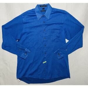 DKNY Blue Long Sleeve Button Down Chest Pocket Shirt Men’s Size Medium